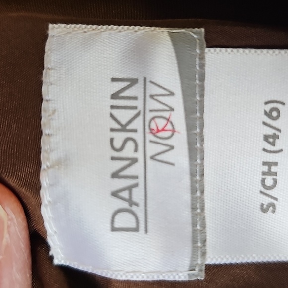 Danskin Now Brown Wind Breaker Womens Jacket W/hood.small 4-6 - Picture 8 of 14